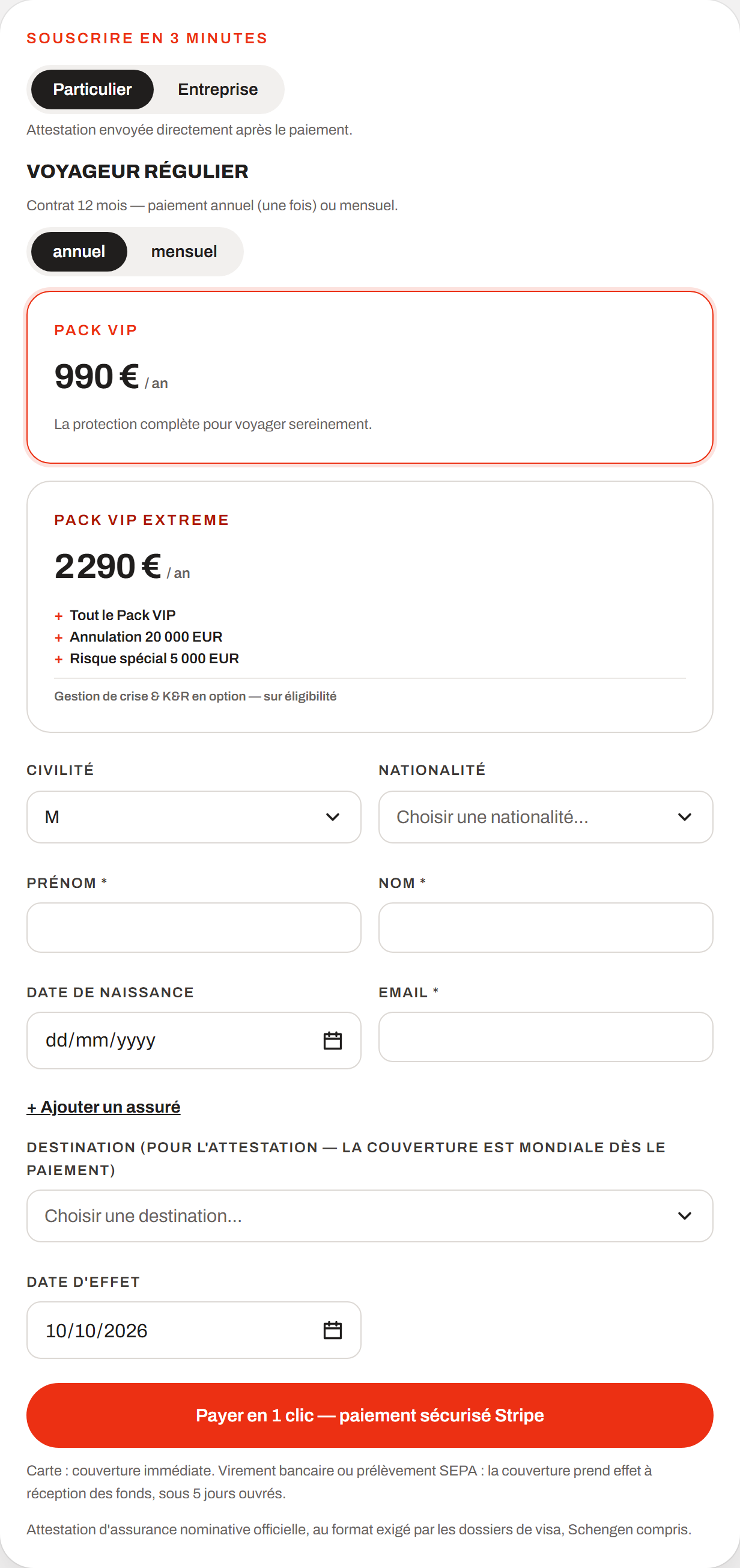 Widget Maximum Travel